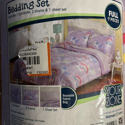 Full Size New bed In A Bag Unicorns And Rainbows