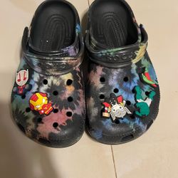 Boys Tie Dye Crocs Size 1