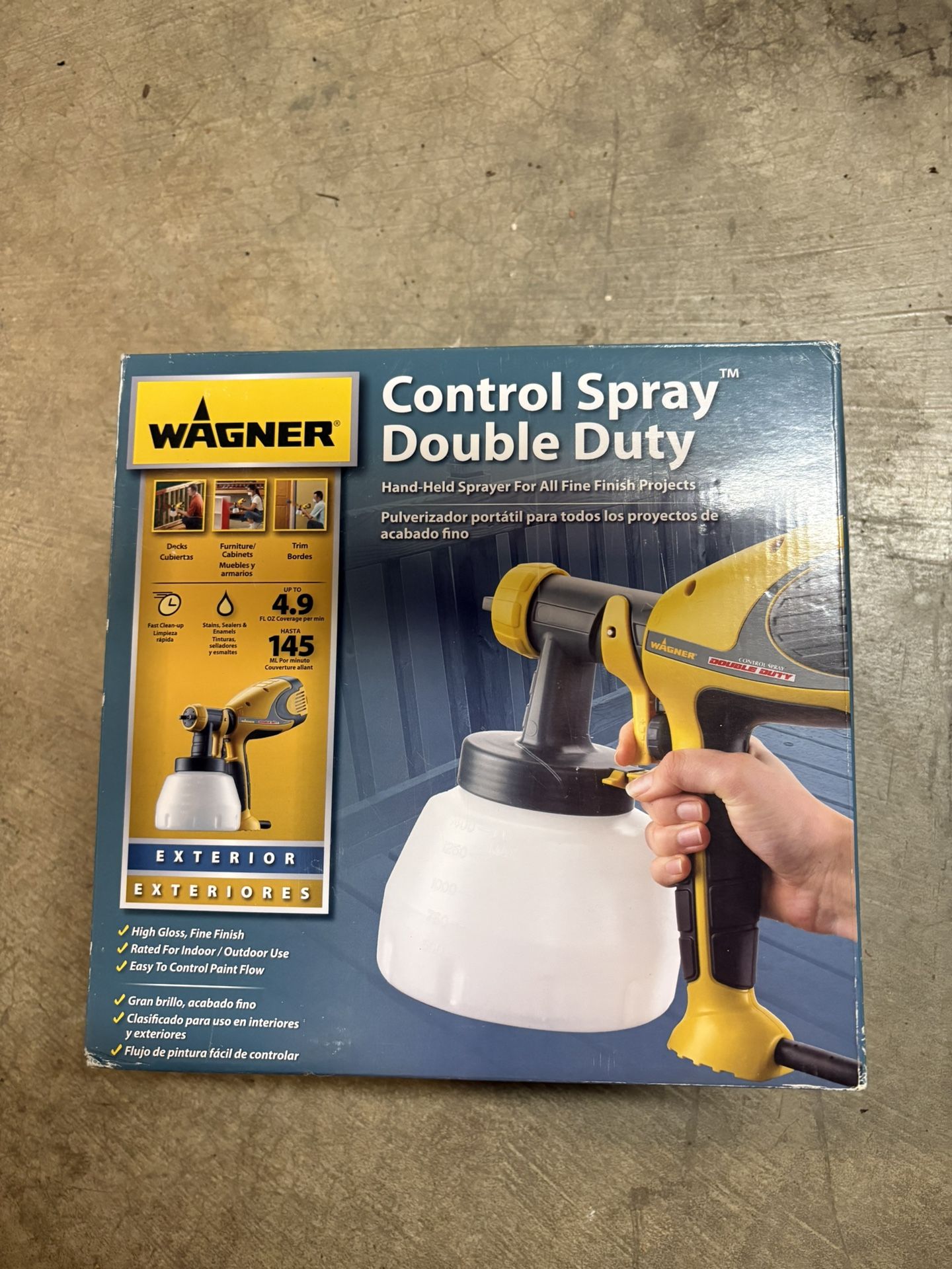 Wagner Control Spray Double Duty Paint And Stain Sprayer