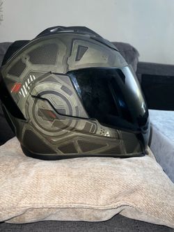 ICON AIRFLITE HELMET BATTLESCAR 2 GREEN