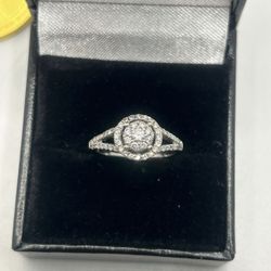White Gold Diamond Ring 14k 