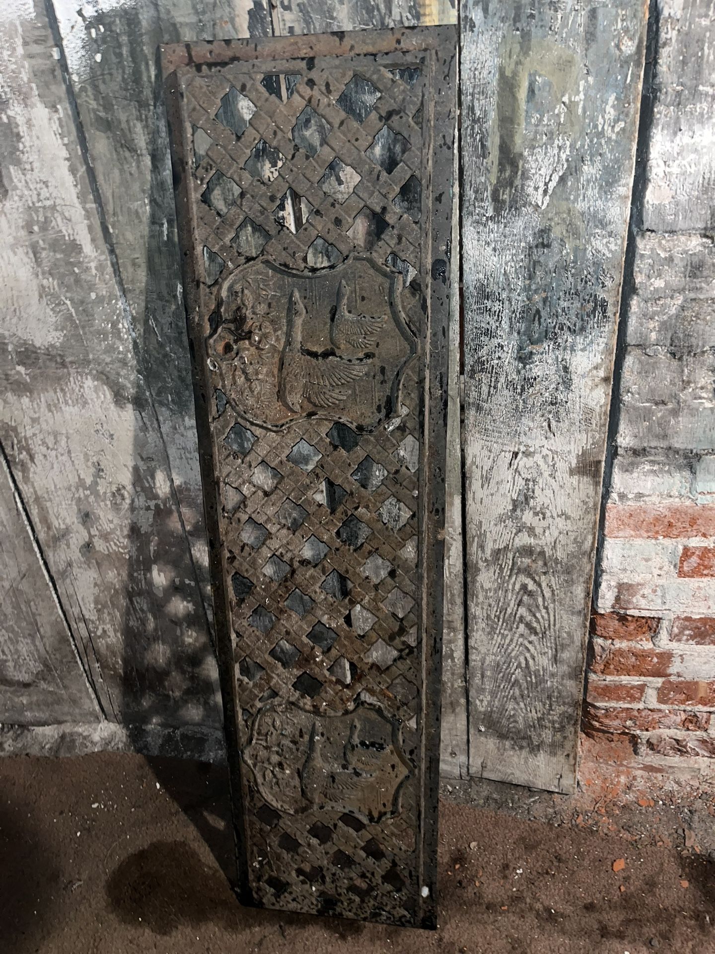 Antique Bench Back