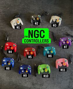 CHOOSE # COLOR: NGC Controllers - compatible with Nintendo GameCube Console + Wii 3rd Party controller