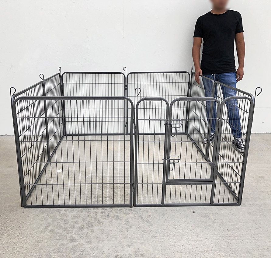 $80 (Brand New) Heavy duty 32” tall x 32” wide x 8-panel pet playpen dog crate kennel exercise cage fence 