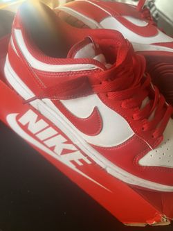 Red And White Dunks