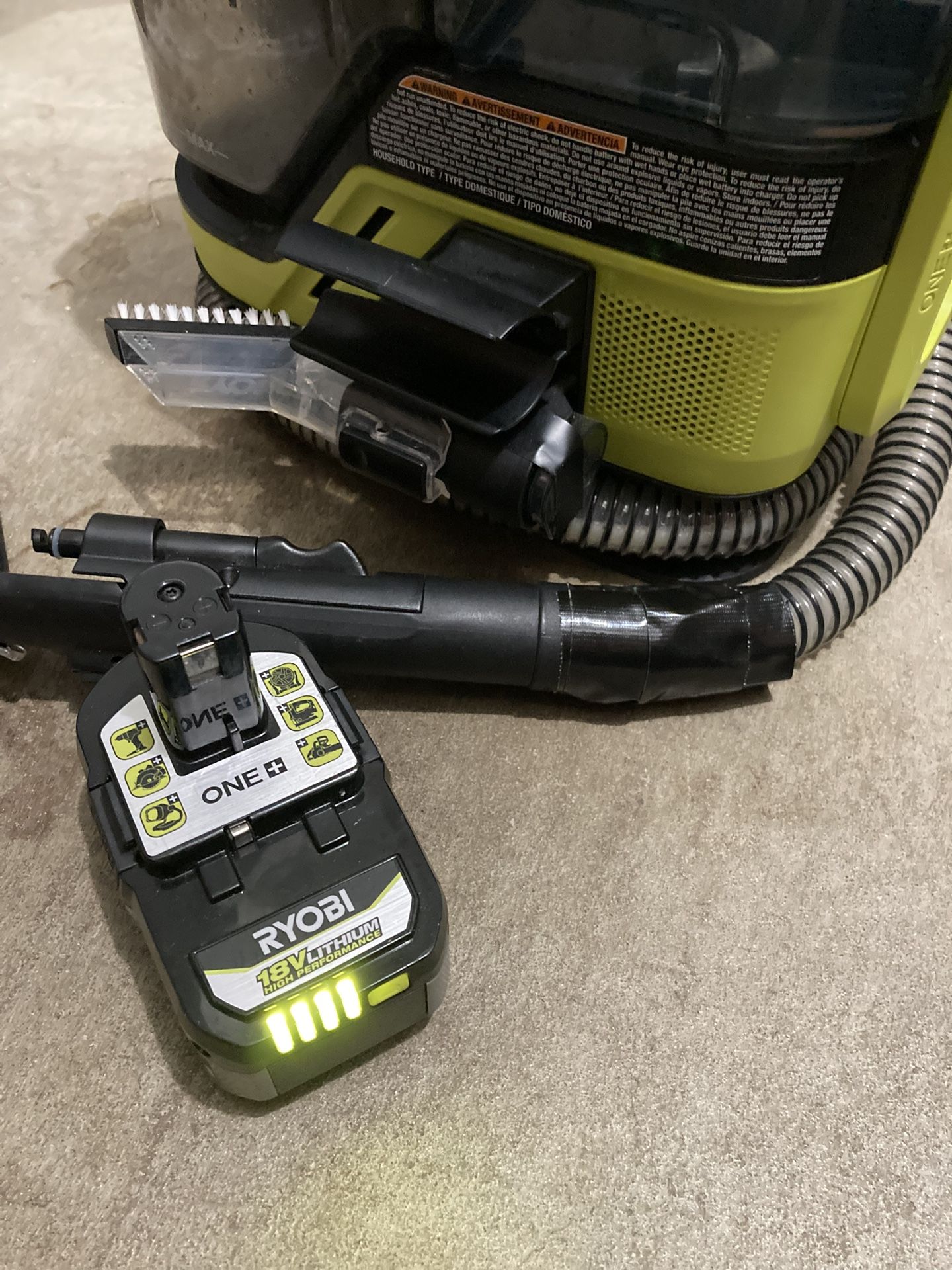 Ryobi Swift Clean Cordless 18v