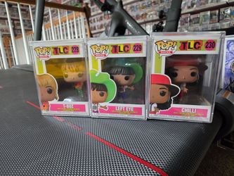 Funko Pop! Rocks: TLC Complete Set - T-Boz #228, Left Eye #229, Chilli #230 (Waterfalls Edition)