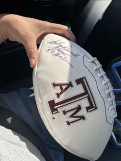 Texas A&M Aggies Original Autographed Football Ball Signed