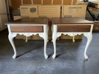 Antique Wooden End Tables