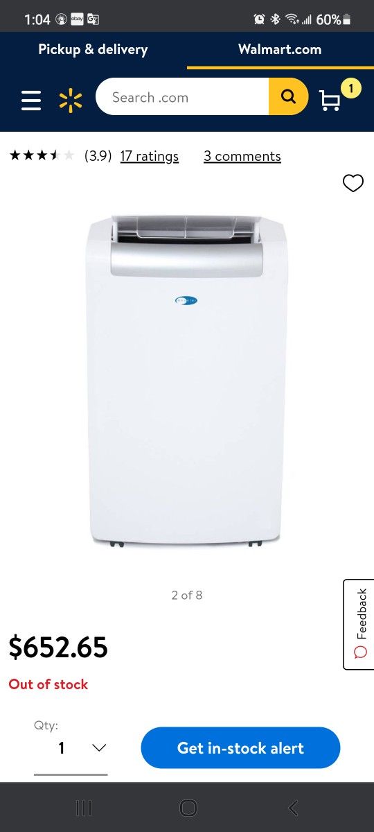 Whynter ARC148MS 10300 BTU (14,000 BTU ASHRAE) Portable Air