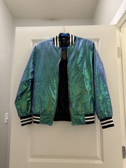 Blue sequin bomber jacket - Taylor Swift 1989 Jacket Replica
