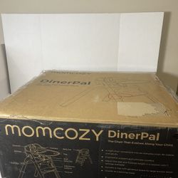 Momcozy DinerPal Wooden High Chair 5-in-1 Feeding Chair with Food-Grade Tray