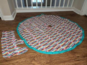 Spurs Christmas Tree Skirts Handmade 