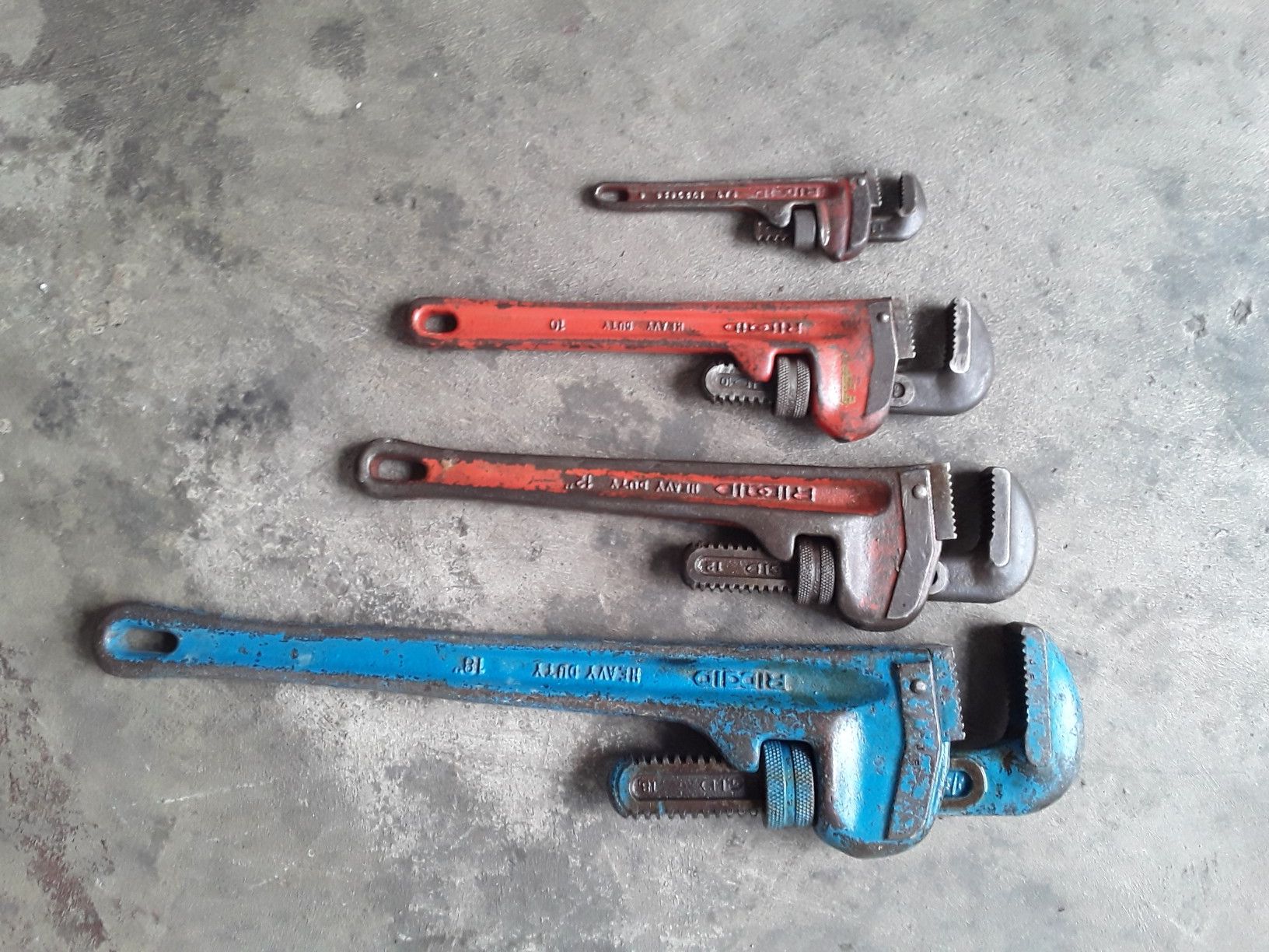 Ridgid pipe wrenches