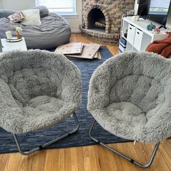 Set Of 2 Saucer Chairs