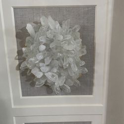 Beautiful  Crystal Framed Wall Art $160 Each !!!