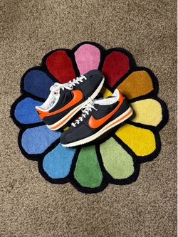 Nike Cortez TXT Black Sail Safety Orange