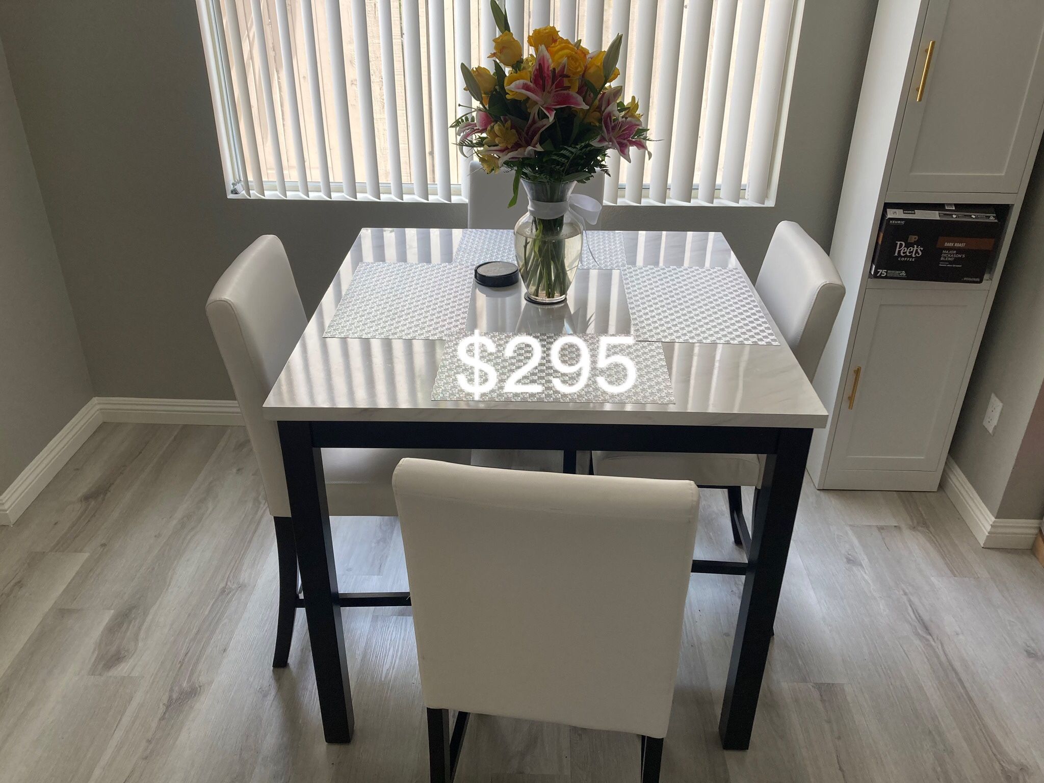 $295 No Tax 5-Pc Counter Height Dining Set