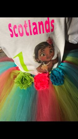 Custom Moana tutu set