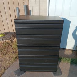 Black Tall Boy Dresser 42"H x 30"W x 16"D