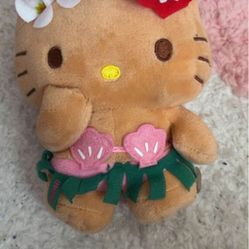Hello Kitty Hawaii Tan Plush 