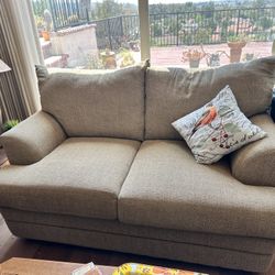 Small Beige Sofa Excellent Condition