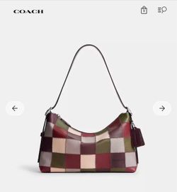 Coach Coachtopia Alter Ego Slouchy Shoulder Bag Checkerboard Leather (New With Tags)