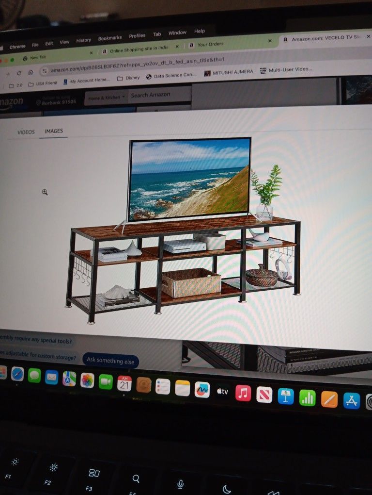 TV Stand For Television Up To 76 Inch