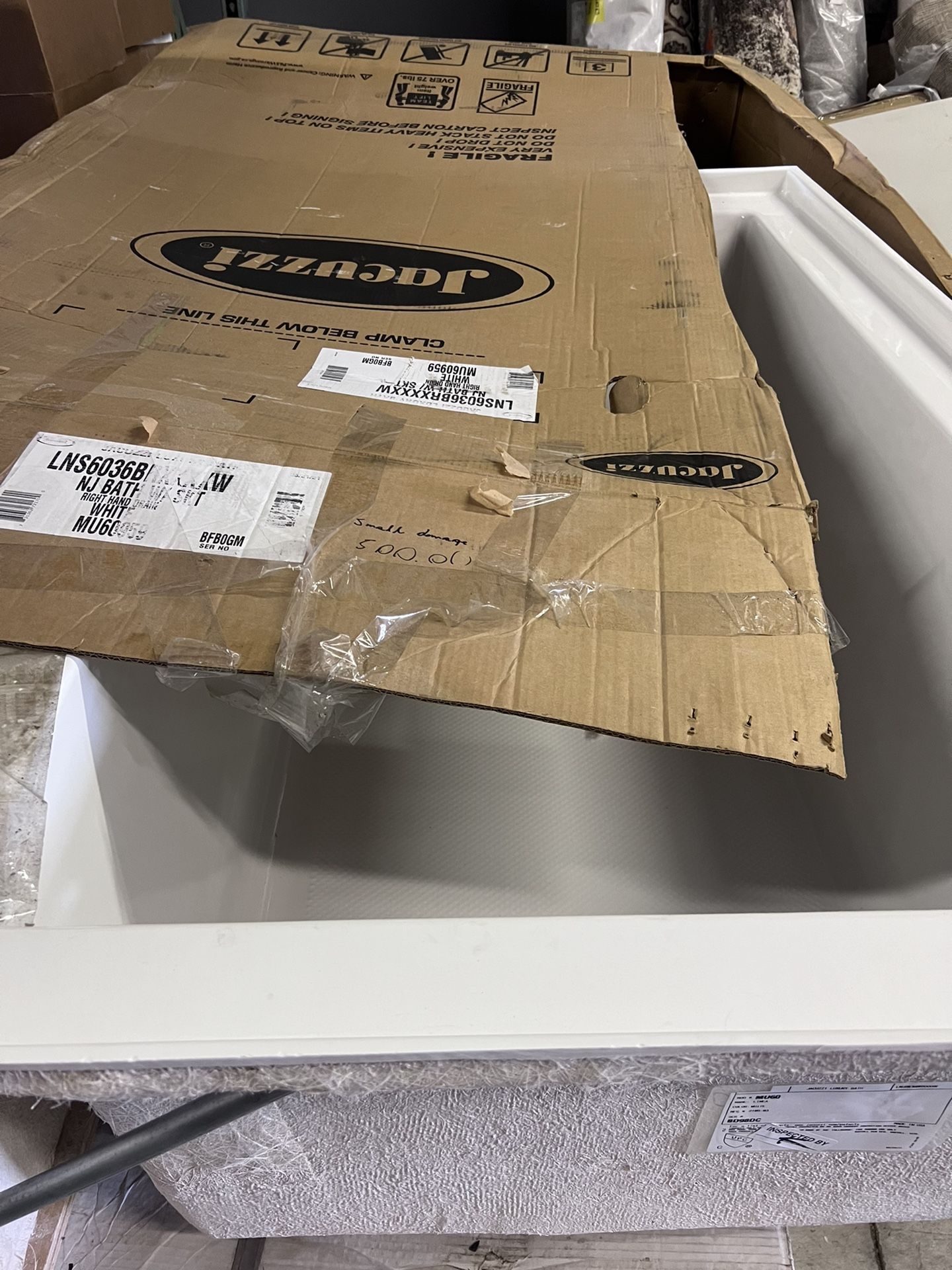 Jacuzzi Drop In Bathtub 36x60 Retail Over 1,000
