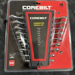 COREBILT   9 PIECES  COMBINATION WRENCH SET