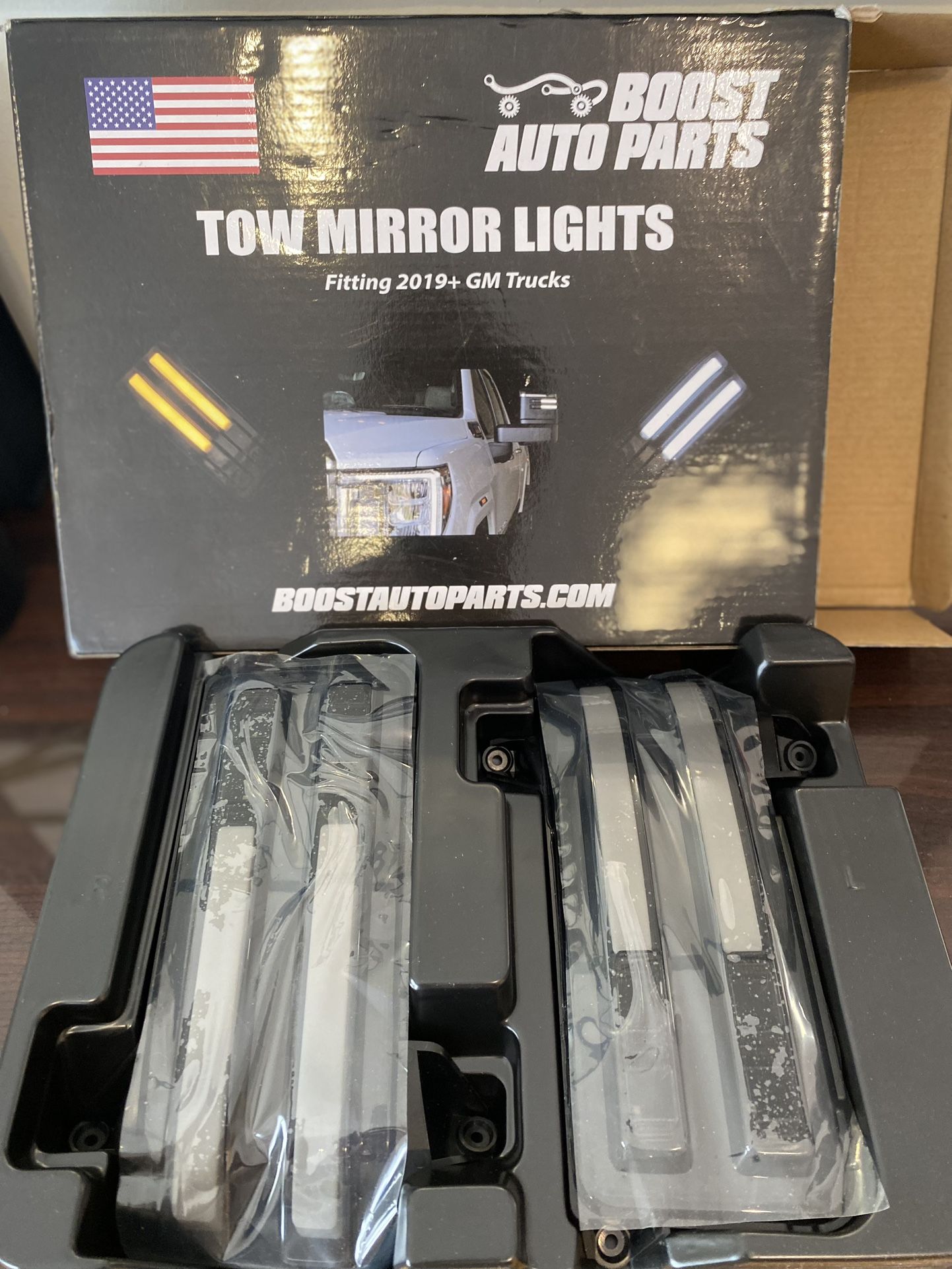 GM/Chevy Smoked Tow Mirror Sequential’s (2017-2024)