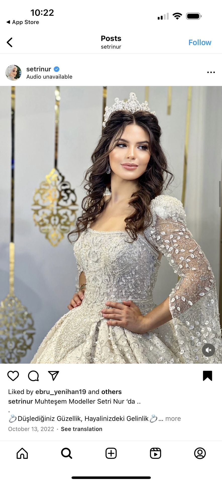 Elegant Dubai-Style bride wedding Dress – Like New