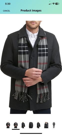 Dockers Men's Weston Wool Blend Scarf Coat