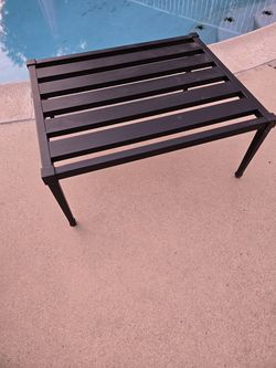 small metal patio table