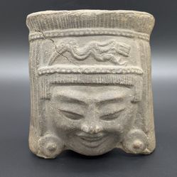 Authentic Pre-Columbian Veracruz Terracotta Sonriente Head 