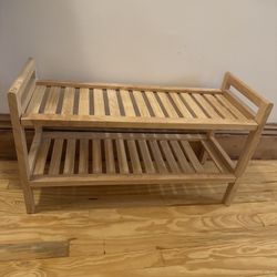 Wooden Shoe Rack