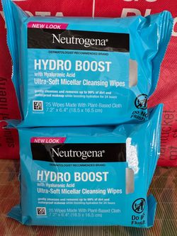 Neutrogena hydro boost cleansing wipes