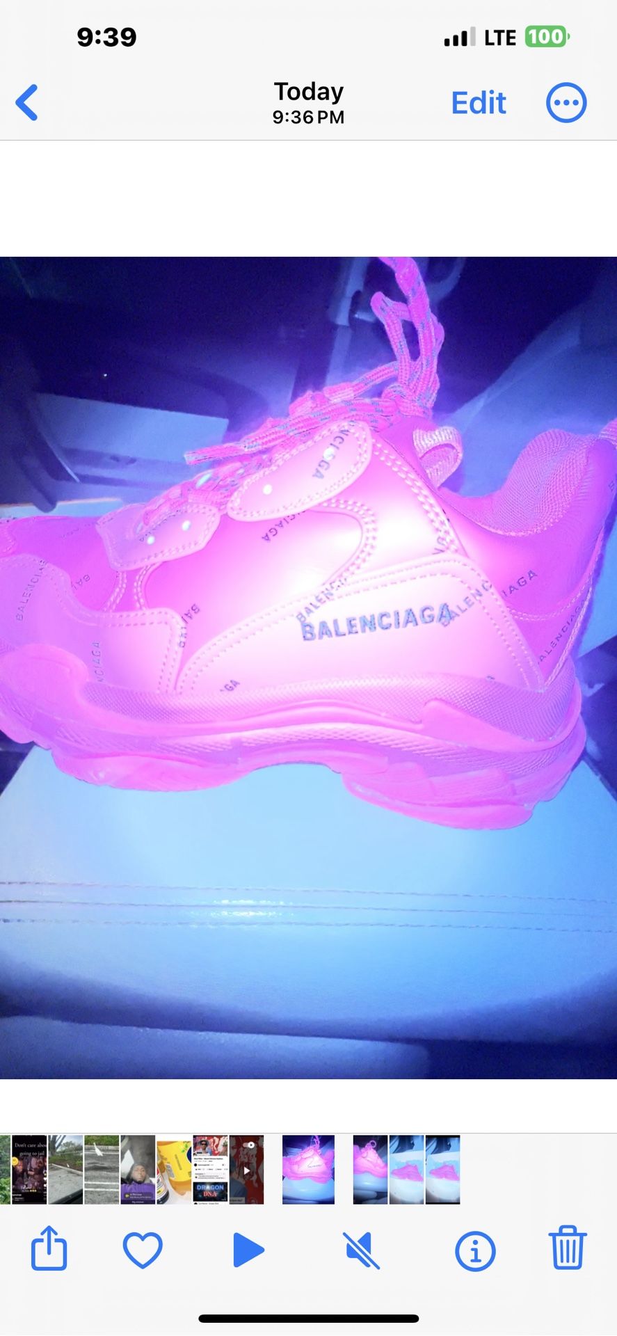 Pink Balenciagas 