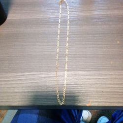18 Inch Sterling Silver And Gold Filled Chain