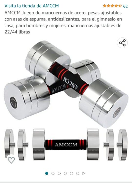 AMCCM adjustable dumbbell 20 kgs