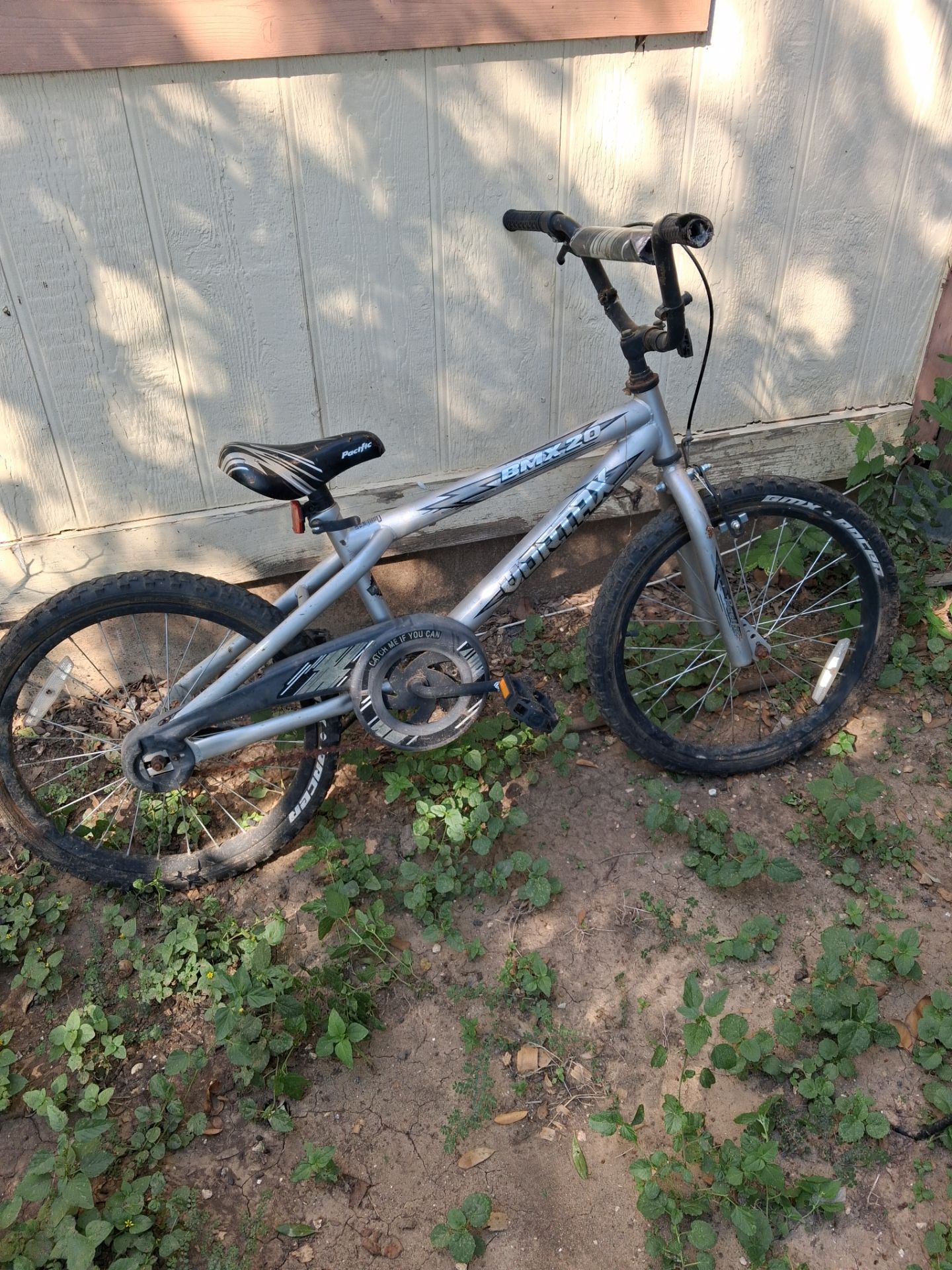 Rusty Chanis Pacific cycle vortex 20 Inch bike need air an chain little rust for ...