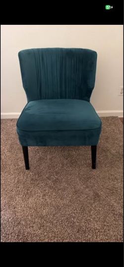 Living Room Chair Armless Slipper Accent Chair Sofa Chair Reading Chair Upholstered green Velvet