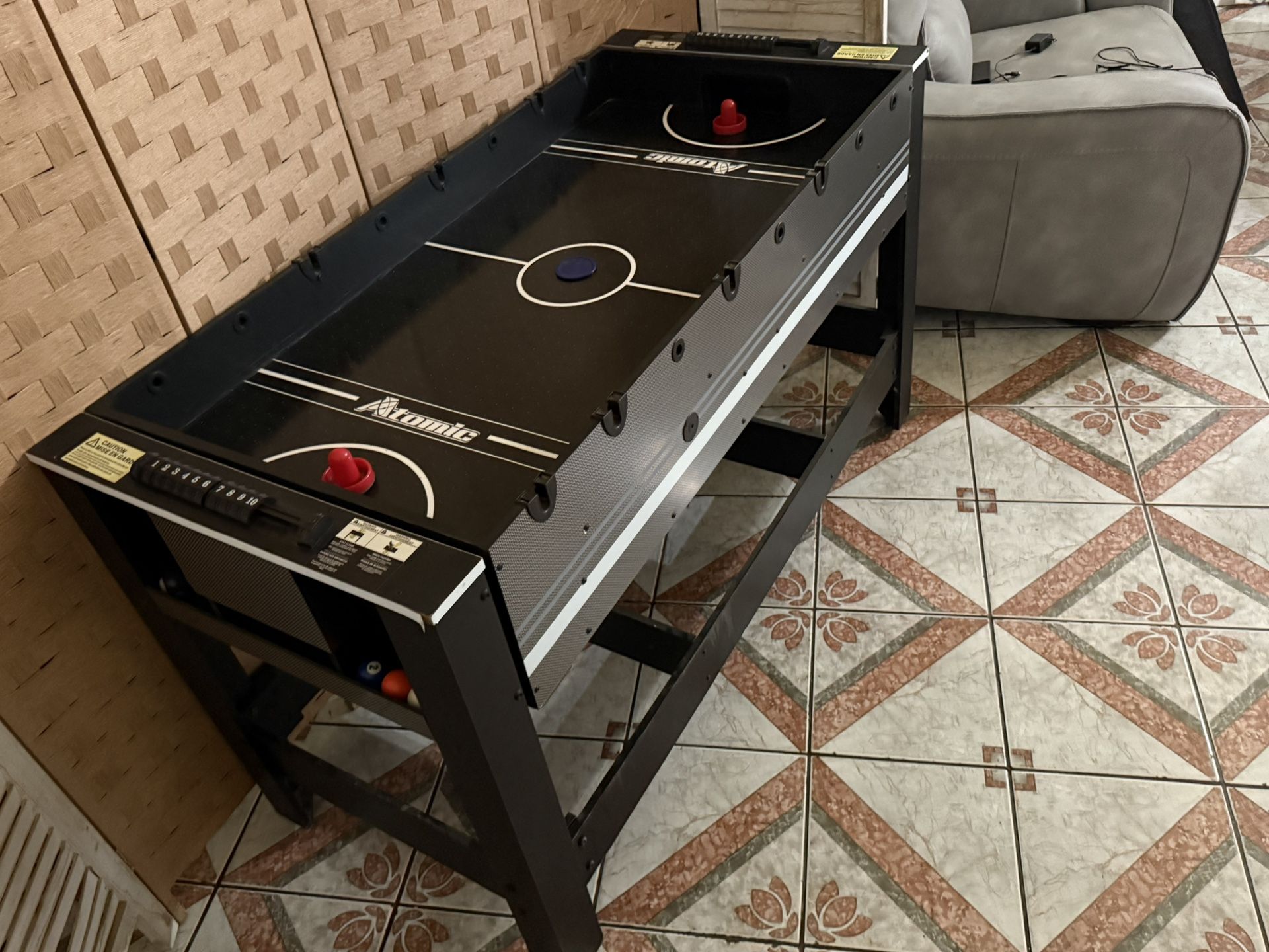 Atomic 2 In One Air Hockey And Poole Table