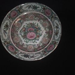 Antique Rose Medallion China Bowl