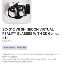 VR Reality Glasses With 3 D Games