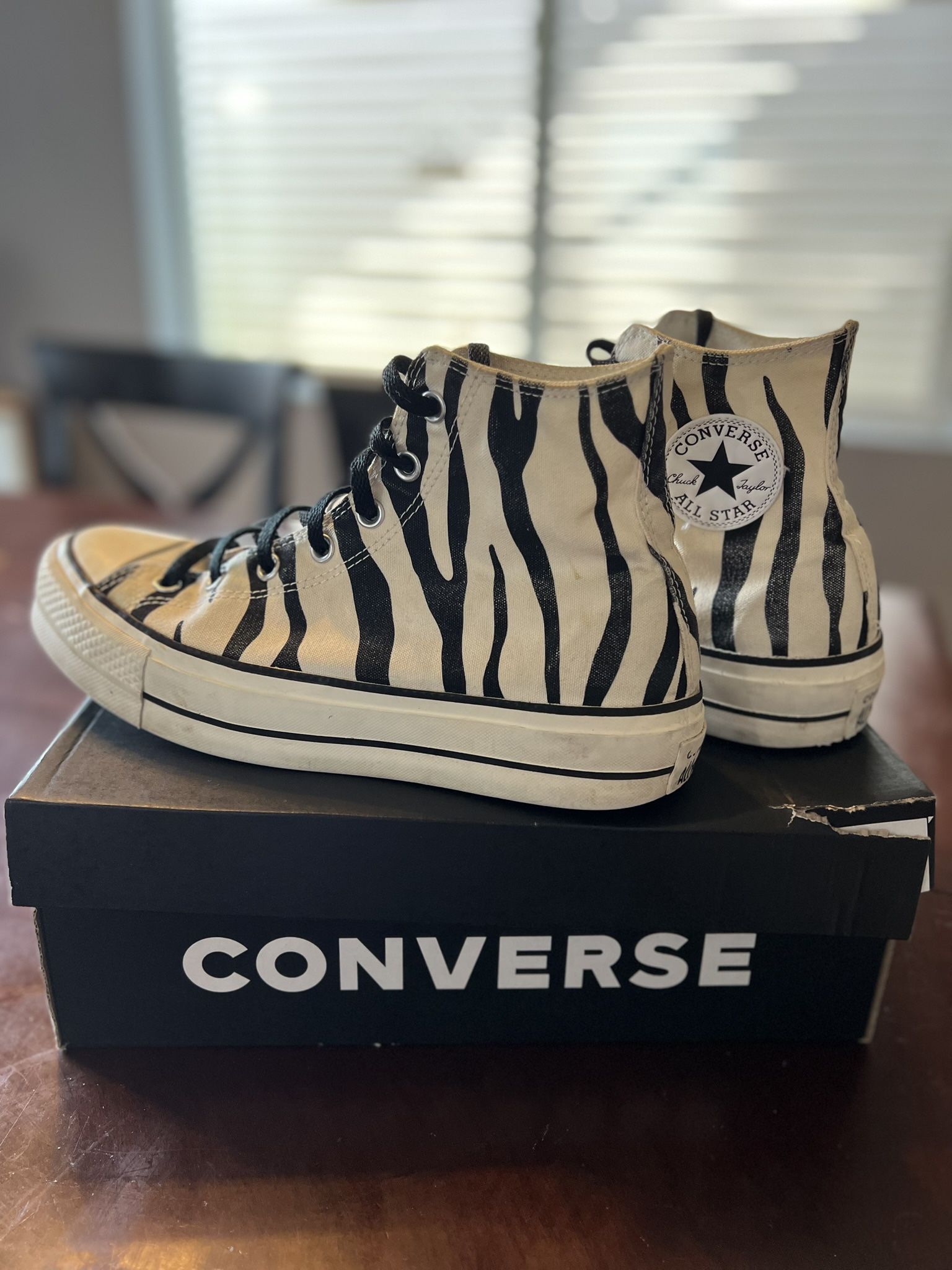 Converse High top Platform Zebra Print