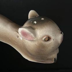 Vintage Long Boy Squirrel Figurine Single Pepper Shaker Collectible Porcelain Sonsco Japan