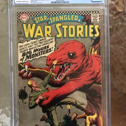Star Spangled War Stories #132 (1967) CGC 5.0 — O/w To White Pages; Kanigher 