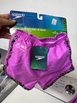 Swim short with built in diaper
