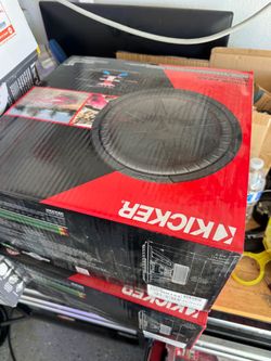 2- 12” new red kickers woofers, hyphonic amps